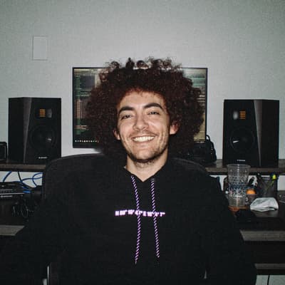 Me in front of my desk